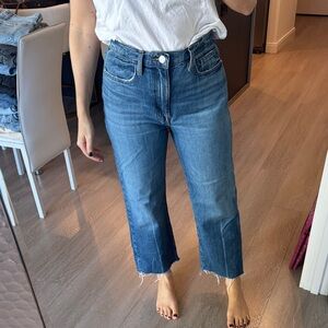 FRAME Blue Cropped Women's Jeans